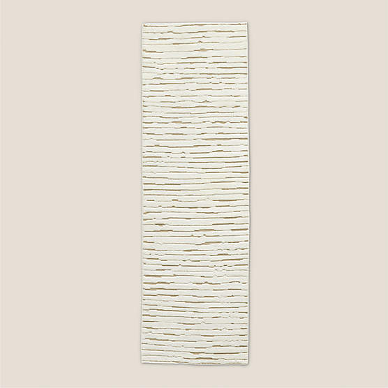 Levit Hand-Knotted Neutral New Zealand Wool Runner Rug 2.5'x8'