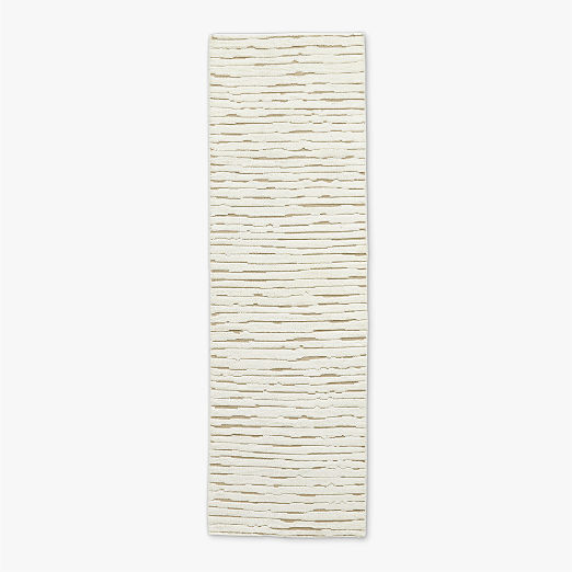 Levit Hand-Knotted Neutral New Zealand Wool Runner Rug 2.5'x8'