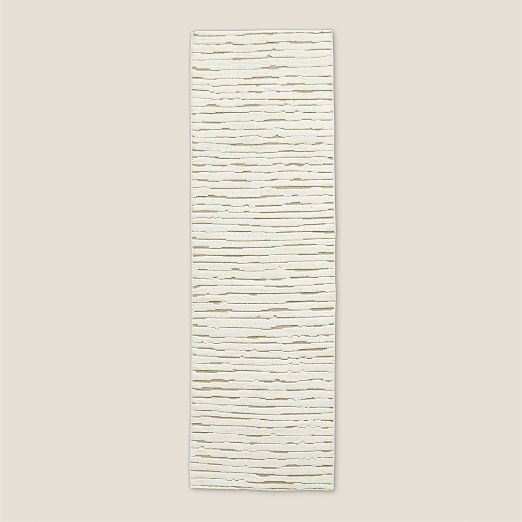 Levit Hand-Knotted Neutral New Zealand Wool Runner Rug 2.5'x8'