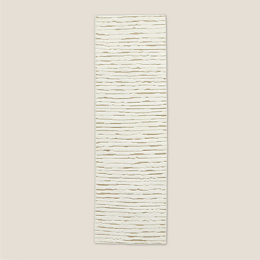 Levit Hand-Knotted Neutral New Zealand Wool Runner Rug 2.5'x8'