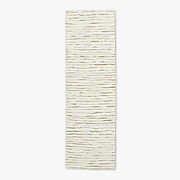 Crosby Ivory Check Alpaca Lumbar Pillow with Down-Alternative Insert 48"x12"