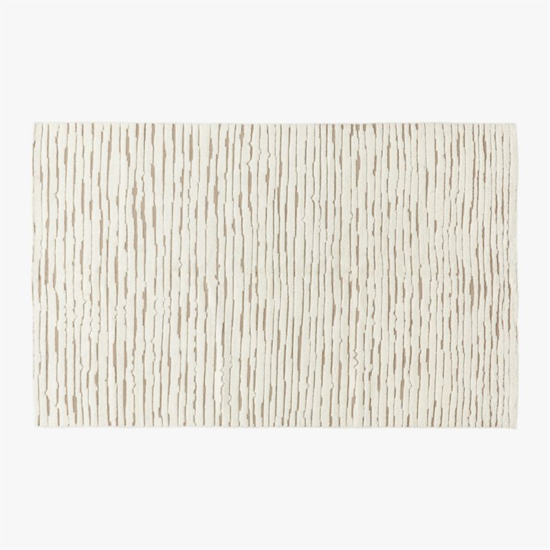 Levi Hand-Knotted Neutral New Zealand Wool Area Rug 5'x8' - image 0 of 11