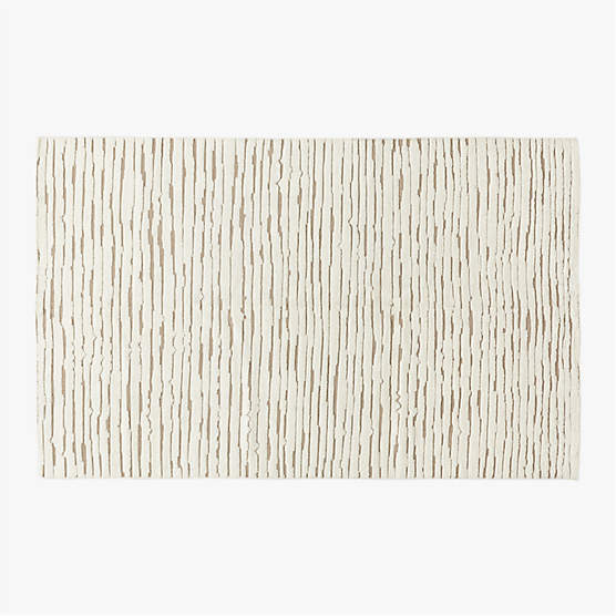 Levi Hand-Knotted Neutral New Zealand Wool Area Rug 5'x8'