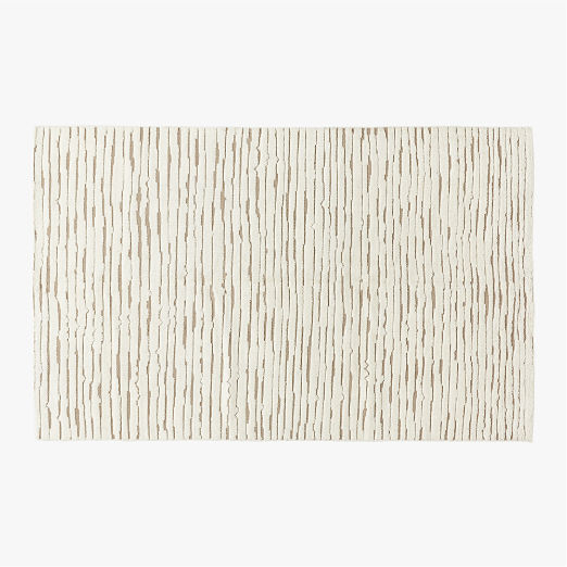 Levi Hand-Knotted Neutral New Zealand Wool Area Rug 5'x8'