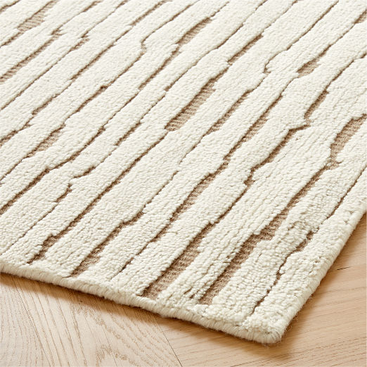 Levi Hand-Knotted Neutral New Zealand Wool Rug Swatch 12"x12"