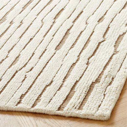 Levit Hand-Knotted Neutral New Zealand Wool Area Rug 6'x9'