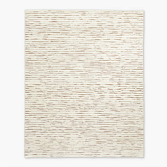 Levit Hand-Knotted Neutral New Zealand Wool Area Rug 5'x8'