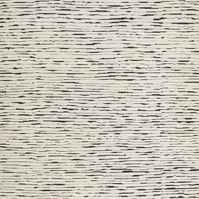 Levi Hand-Knotted Black and White New Zealand Wool Rug Swatch 12"x12" - image 0 of 5