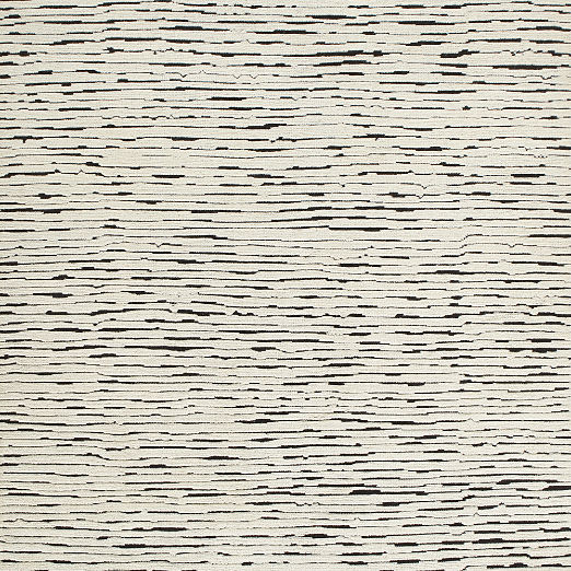 Levit Hand-Knotted Black and White New Zealand Wool Rug Swatch 12"x12"