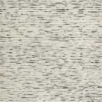 Levi Hand-Knotted Black and White New Zealand Wool Rug Swatch 12"x12"