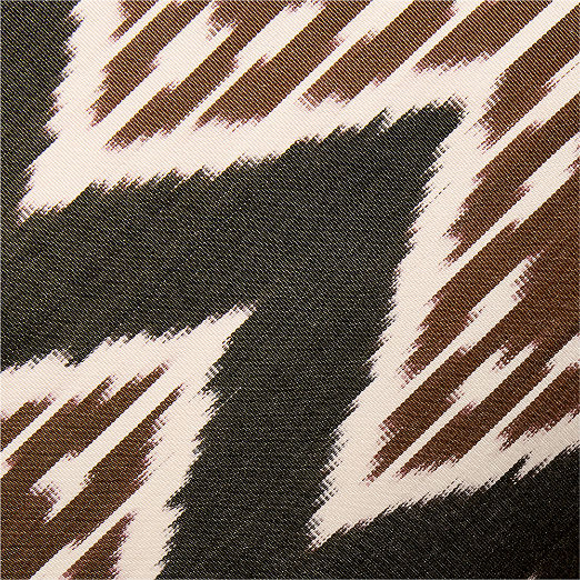 Lex Black and Light Brown Turkish Silk Satin Lumbar Pillow 22"x15"