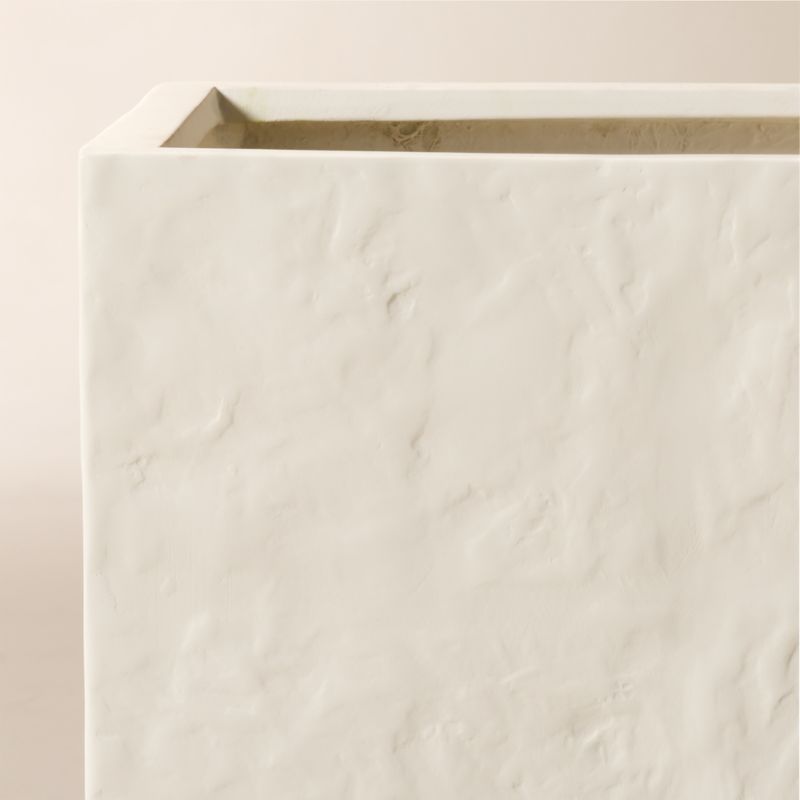Leyla Ivory Faux Plaster Indoor/Outdoor Medium Planter 16" - image 3 of 4