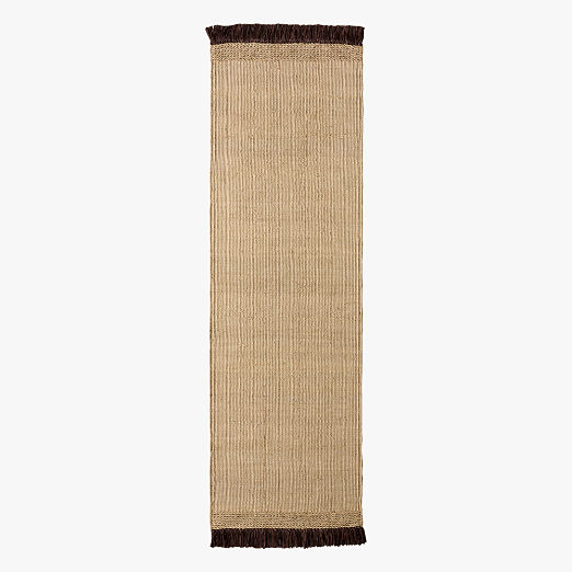 Liana Handwoven Sand Jute Runner Rug 2.5'x8'
