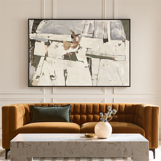 Ambroise Amber Velvet Sofa (80"-104")