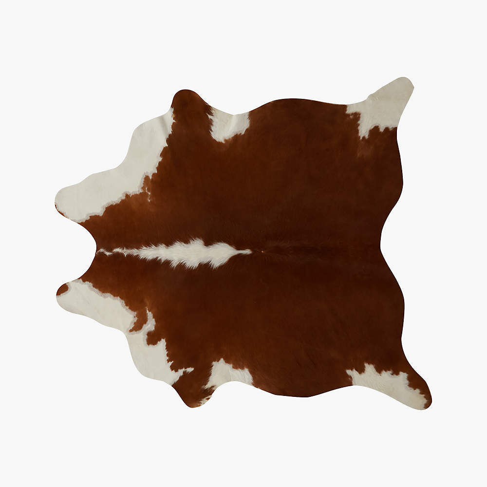 Light Brown And White Cowhide Rug 4 X6, Brown And White Cowhide Rug