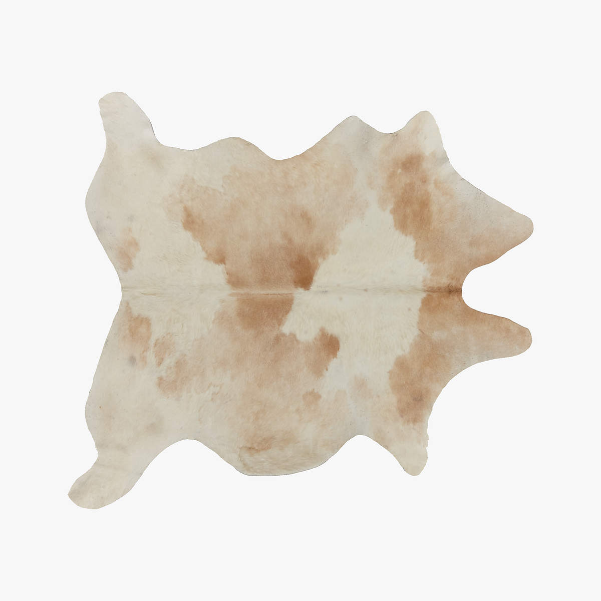 Light Tan Cowhide Area Rug 4'x6' CB2