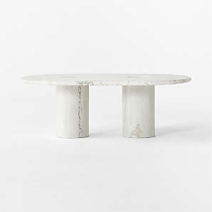 Cb2 oval online coffee table