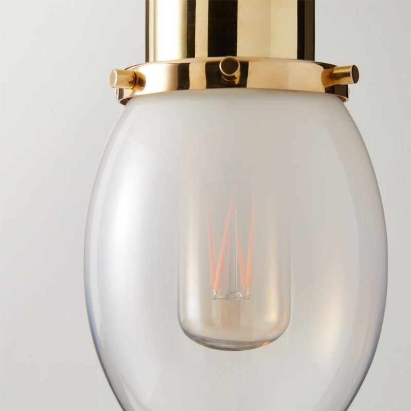 Lille Ombre Glass Oval Pendant Light by goop - image 4 of 6