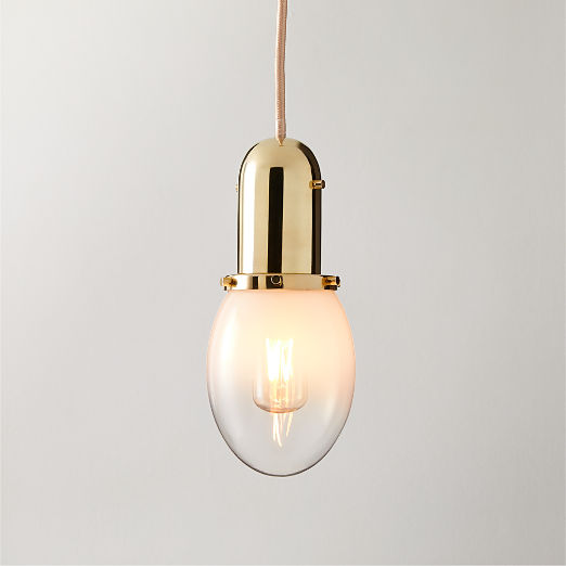 Lille Ombre Glass Oval Pendant Light by goop