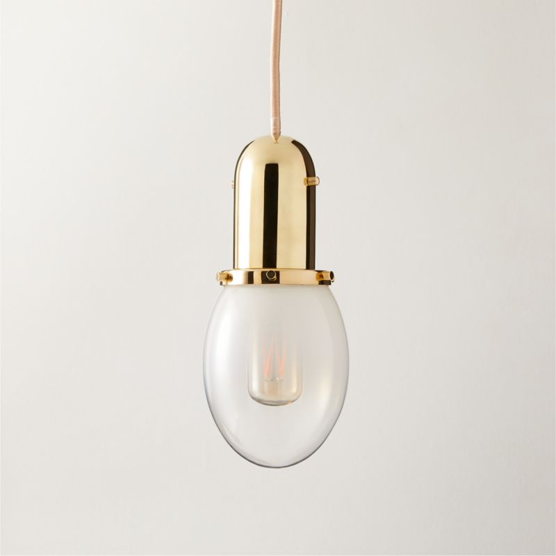 Lille Ombre Glass Oval Pendant Light by goop - image 2 of 6