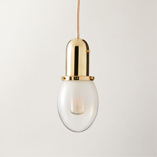 Lille Ombre Glass Oval Pendant Light by goop