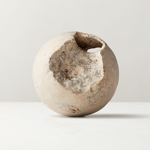 Limestone Sphere Bowl Filler