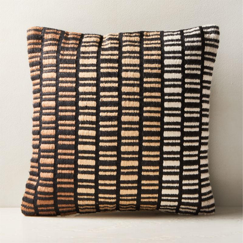 Black and hot sale tan throw pillows