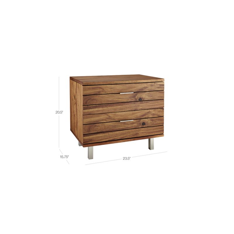 Cb2 linear deals nightstand