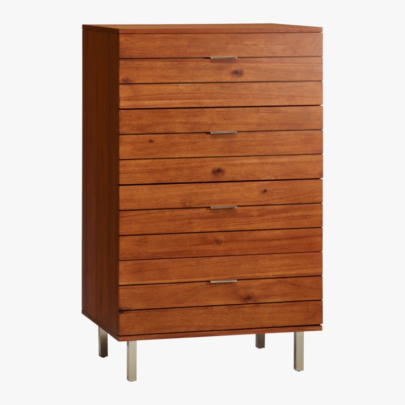 Linear 4-Drawer Tall Wood Dresser - image 4 of 8