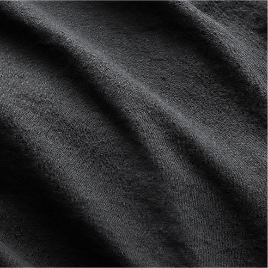 EUROPEAN FLAX™-Certified Linen Black King Duvet Cover