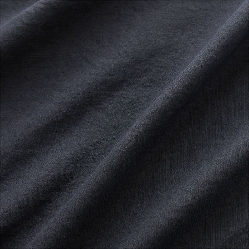 EUROPEAN FLAX™-Certified Linen Black Queen Sheet Set - image 1 of 4