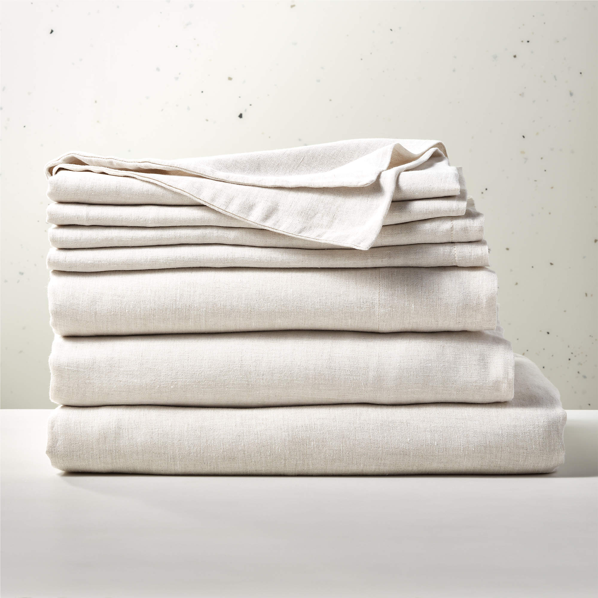 EUROPEAN FLAX-Certified Linen Flax Full/Queen Bedding Set | CB2