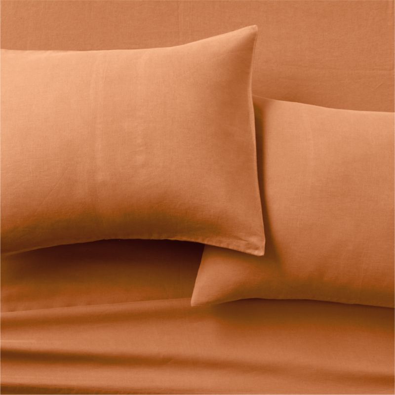 View Linen Copper Queen Sheet Set details