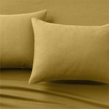 Linen Dijon Sheet Set Cb2