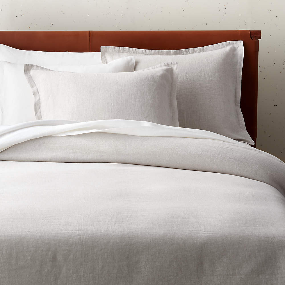 Bambeco 100% Pure Natural European Flax Linen Standard Pillow Sham 20" x 26" NEW 