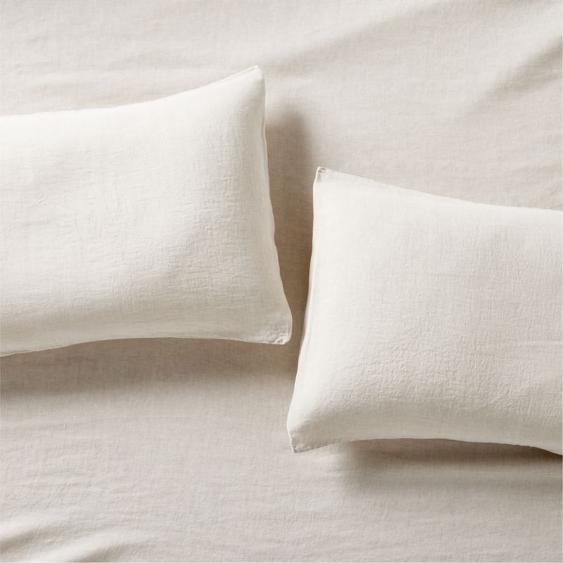 View Linen Flax Standard Pillowcases Set of 2 details