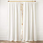 EUROPEAN FLAX™-Certified Linen White Blackout Window Curtain Panel 48"x84"