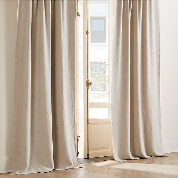 Canton top Fair Linen Like Blackout Window Fabric Curtain