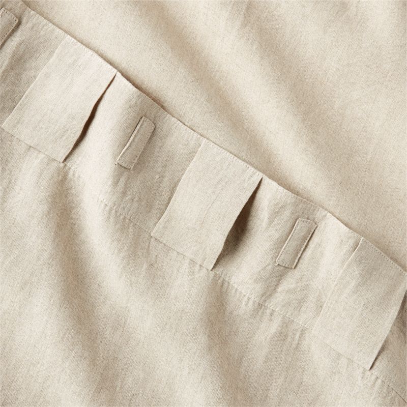 EUROPEAN FLAX™-Certified Linen Natural Window Curtain Panel 48''x96" - image 4 of 5