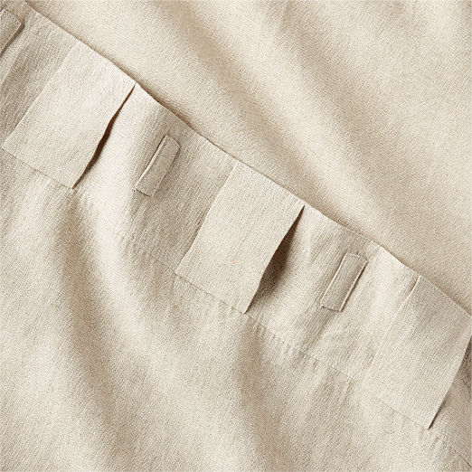 EUROPEAN FLAX™-Certified Linen Natural Window Curtain Panel 48''x84''