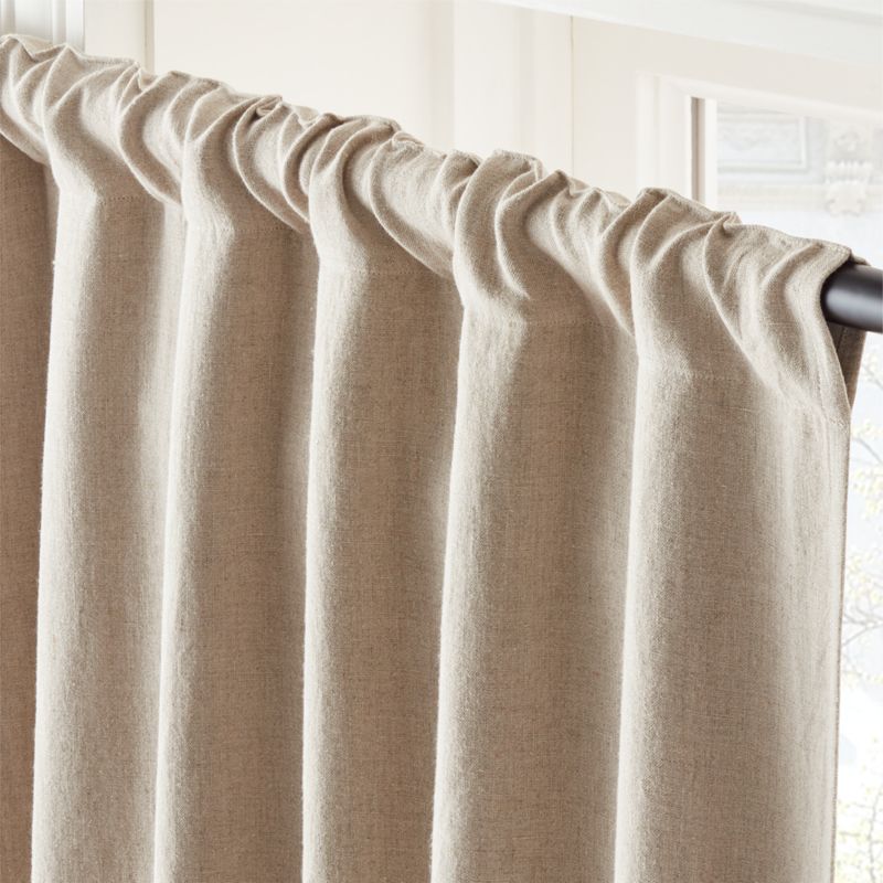 EUROPEAN FLAX™-Certified Linen Natural Blackout Window Curtain Panel 48''x84'' - image 4 of 6