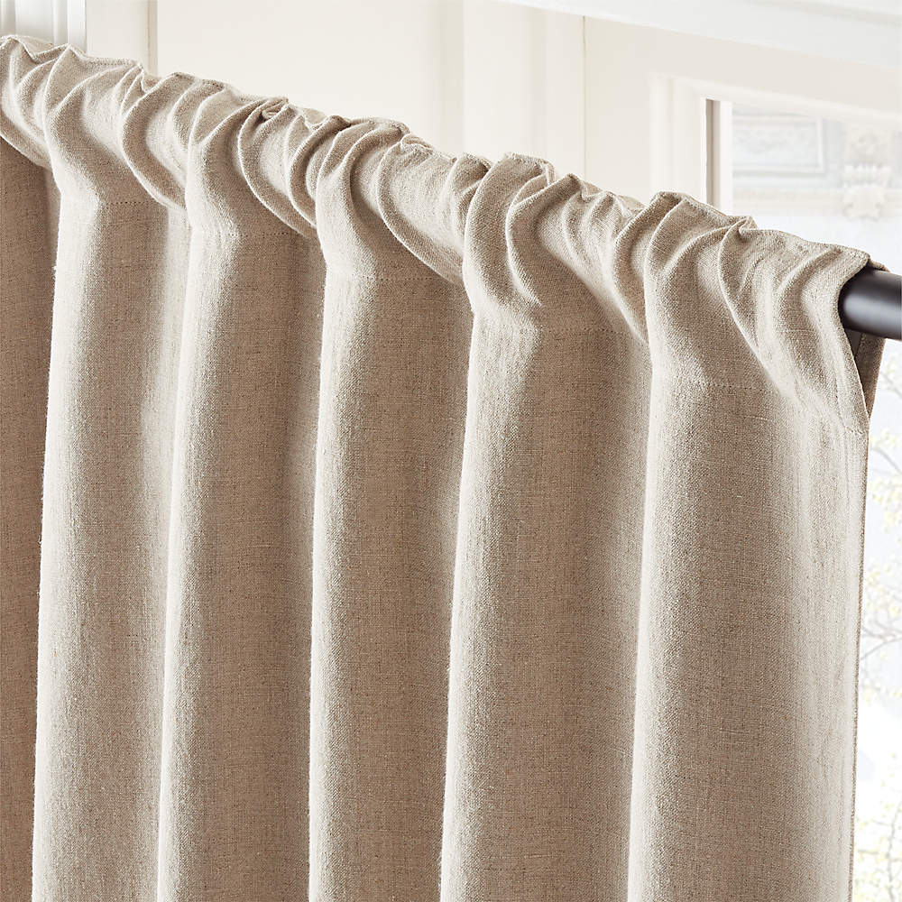 Warm Beige Cotton Velvet Window Curtain Panel with Lining 48x84 + Reviews