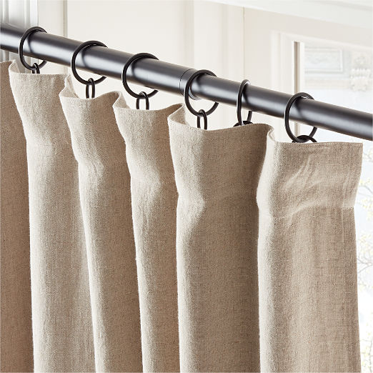 EUROPEAN FLAX™-Certified Linen Natural Blackout Window Curtain Panel 48''x108''