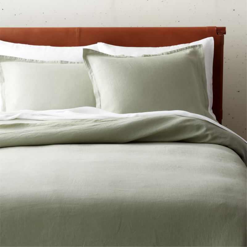 View Linen Sage King Duvet Cover details