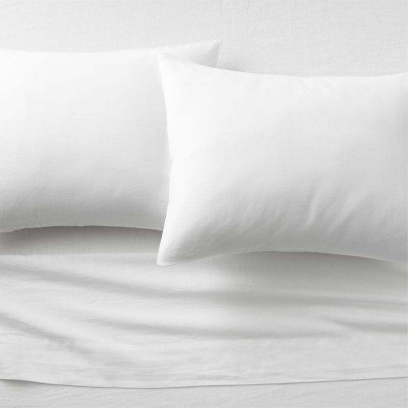 View EUROPEAN FLAX-Certified Linen White King Sheet Set details