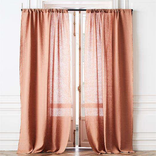 Sienna Linen Window Curtain Panel 48"x84"