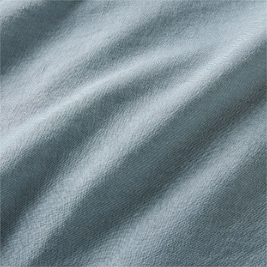 EUROPEAN FLAX™-Certified Linen Slate Blue Full Queen Duvet Cover