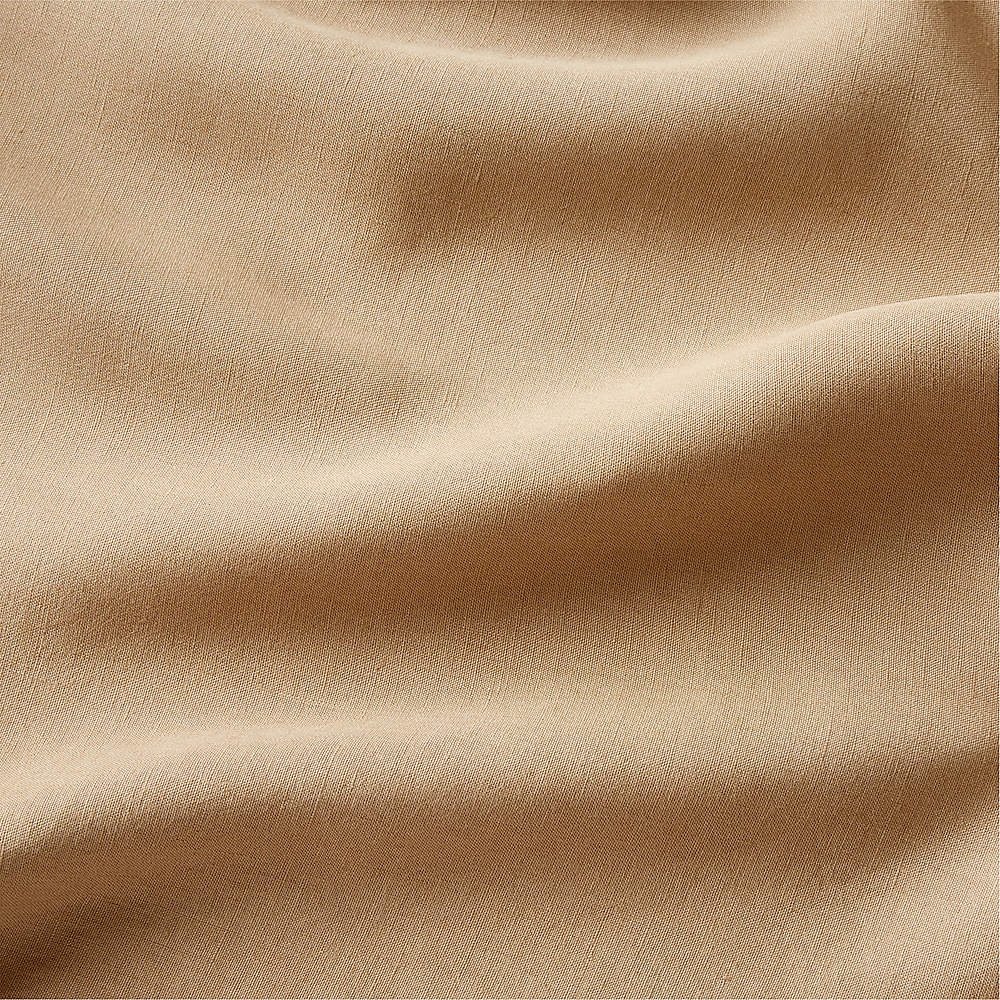 Moire EUROPEAN FLAX-Certified Linen-Blend Beige King Duvet Cover