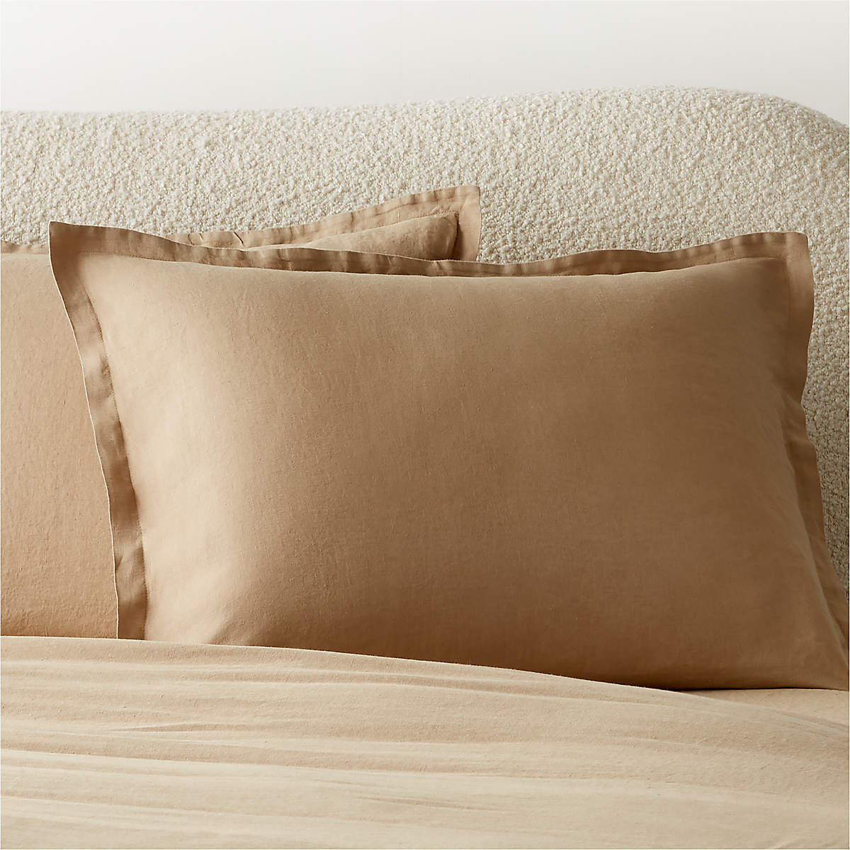 european-flax-linen-tan-standard-pillow-shams-set-of-2-reviews-cb2