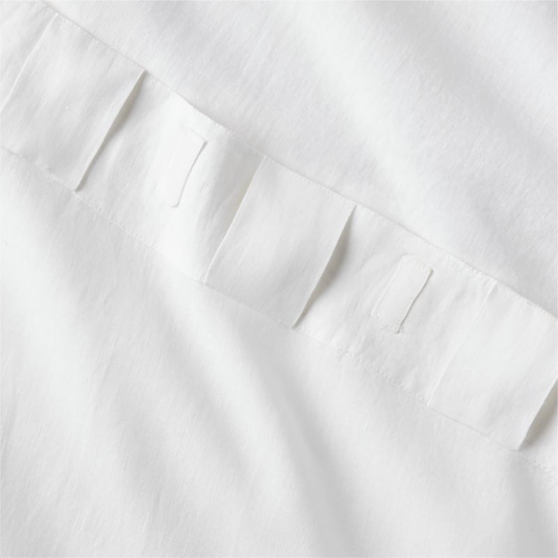 EUROPEAN FLAX™-Certified Linen White Window Curtain Panel 48''x84'' - image 4 of 5